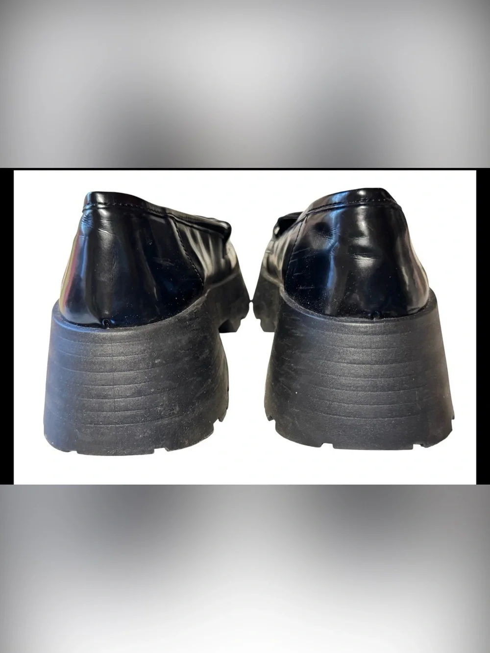 Like new! ASOS Chunky Loafer SZ 10 Black Patent